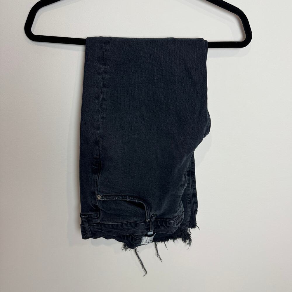 Agolde Toni Mid-Rise Straight Leg Feral Black Jeans, Size 31
